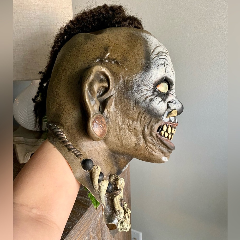 Halloween Voodoo Houngan Witch Doctor Genie Full Head Latex Mask‎ Cosplay Adult - Picture 2 of 9